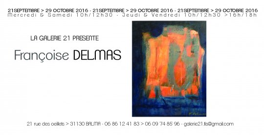 Exposition Françoise DELMAS à la Galerie 21 de Balma 31130 #galerie21 #balma #toulouse