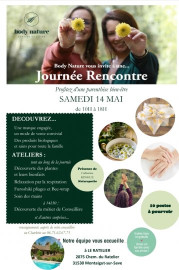 Journée Bien-être et découverte de Body Nature  (Gratuite)